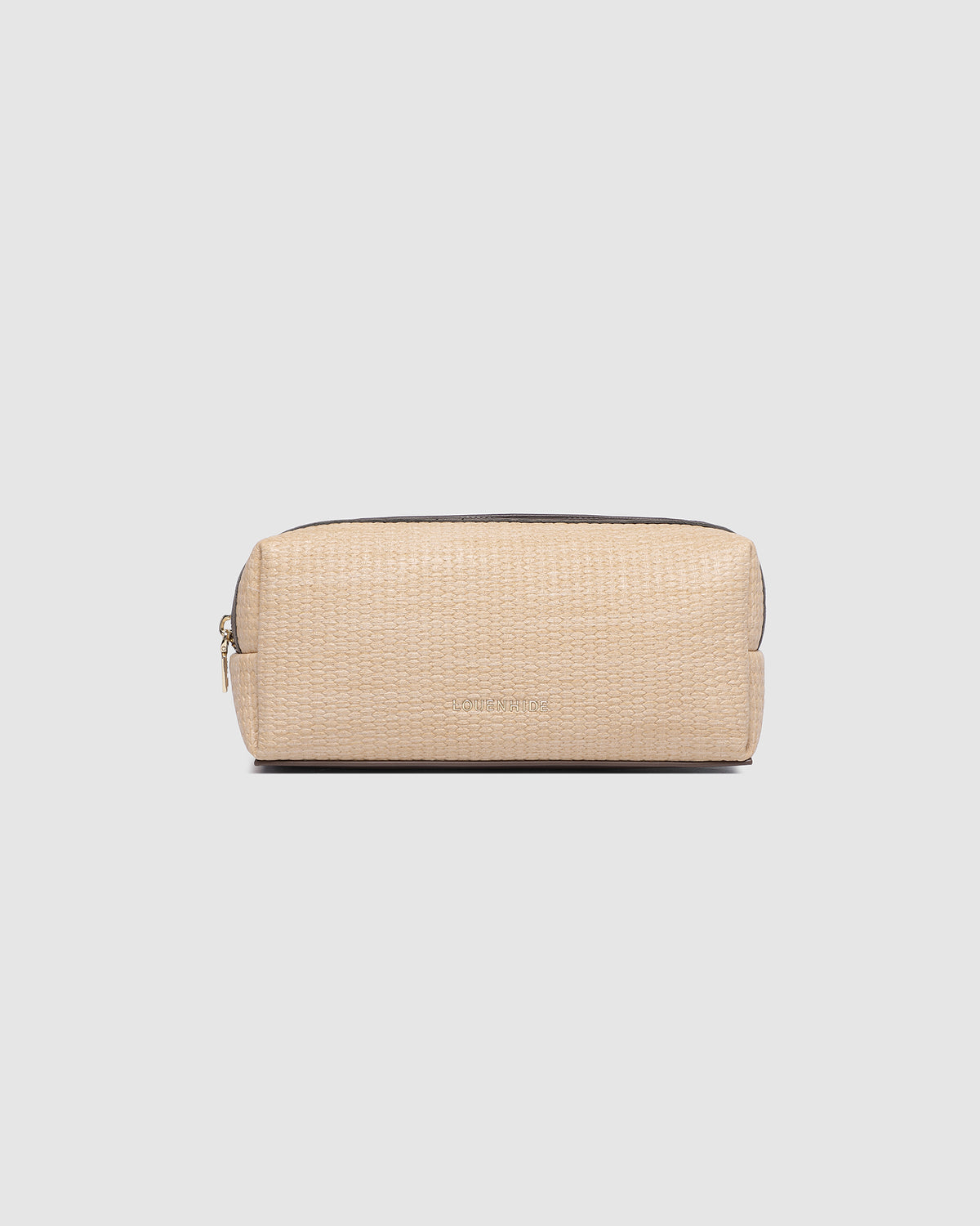 BRIANNA MAKEUP BAG NATURAL CHOCOLATE