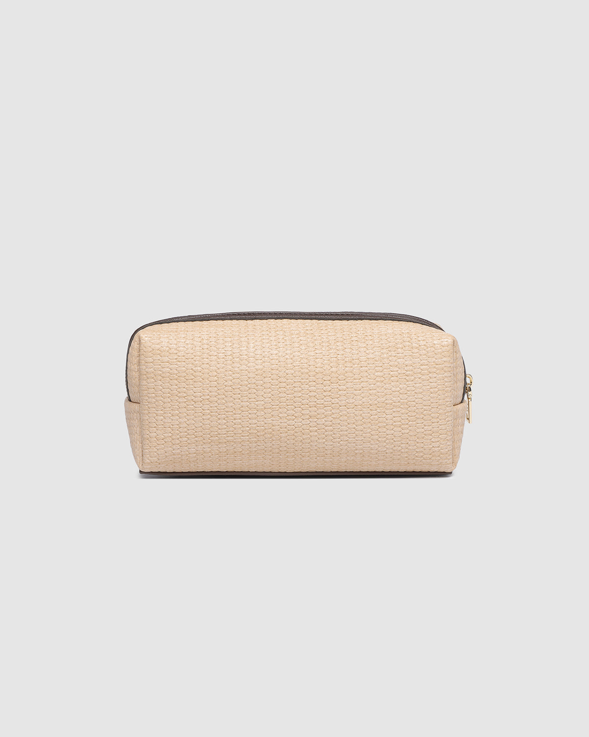 BRIANNA MAKEUP BAG NATURAL CHOCOLATE