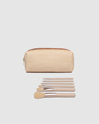 BRIANNA MAKEUP BAG NATURAL TAN