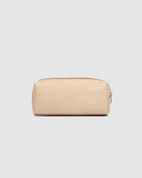BRIANNA MAKEUP BAG NATURAL TAN