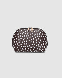 NANCY COSMETIC BAG RAINDROP CHOCOLATE