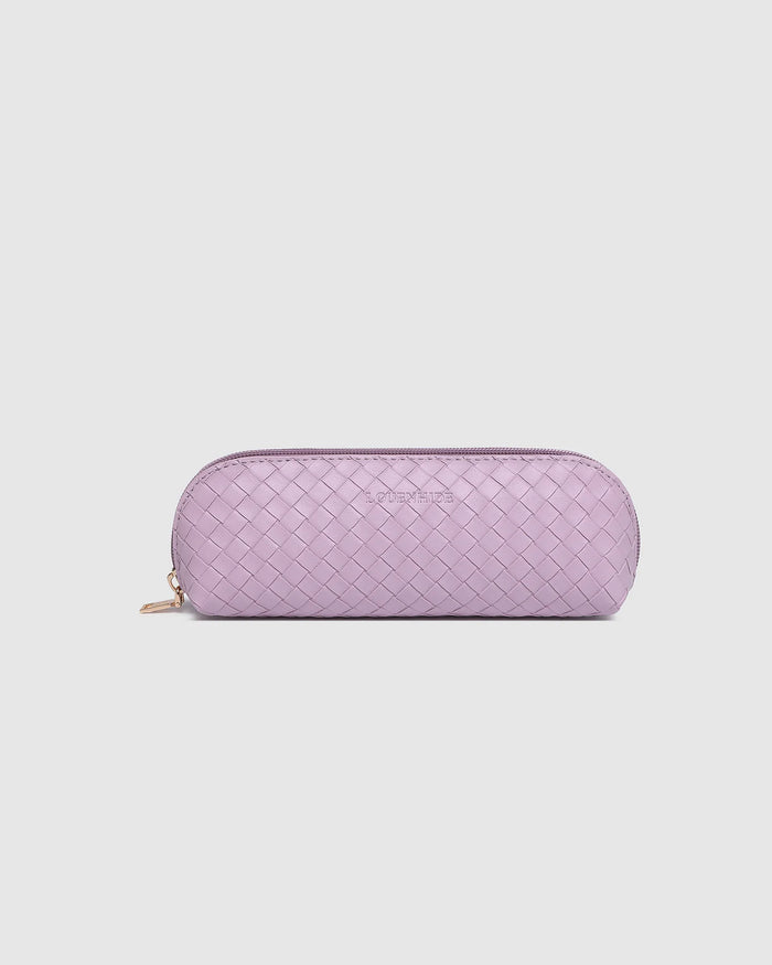 JAYNE WOVEN MAKEUP BAG LILAC