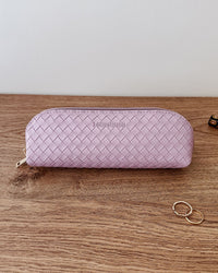 JAYNE WOVEN MAKEUP BAG LILAC