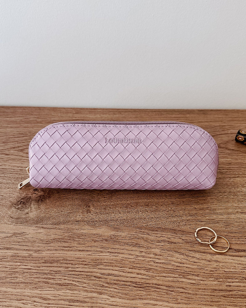 JAYNE WOVEN MAKEUP BAG LILAC