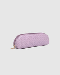 JAYNE WOVEN MAKEUP BAG LILAC