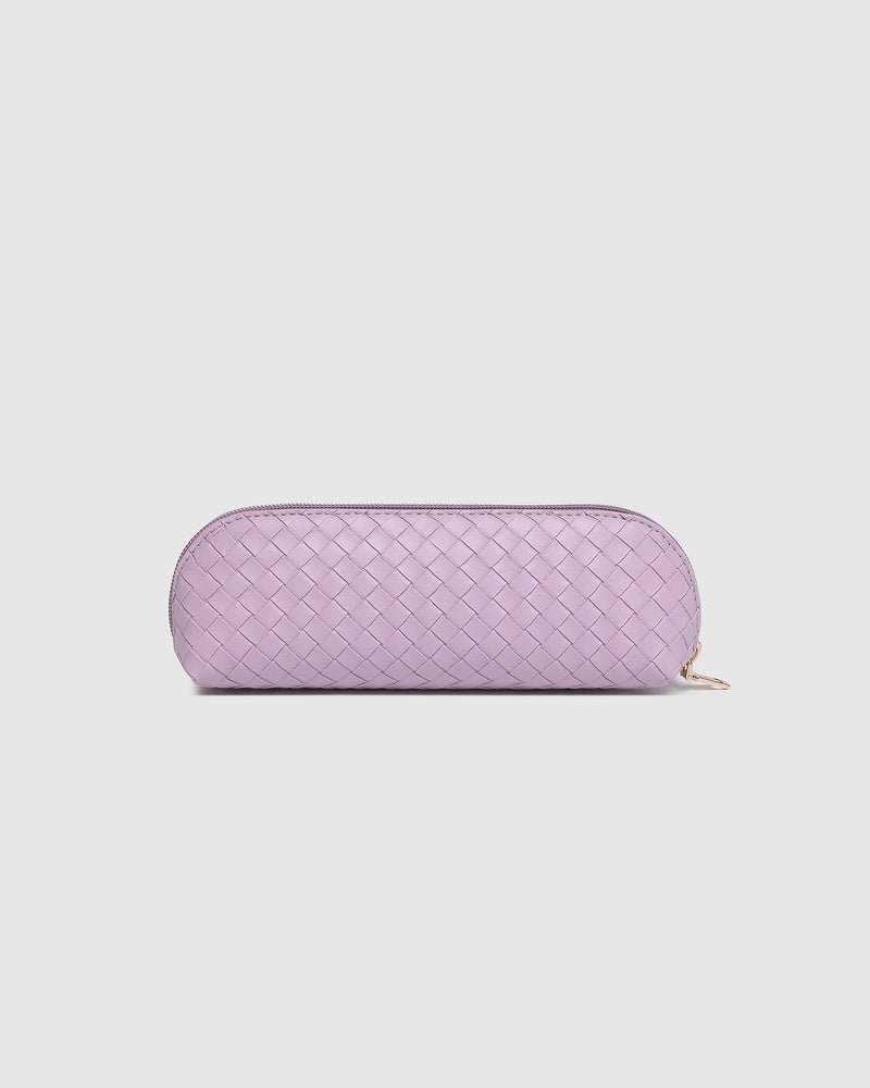 JAYNE WOVEN MAKEUP BAG LILAC