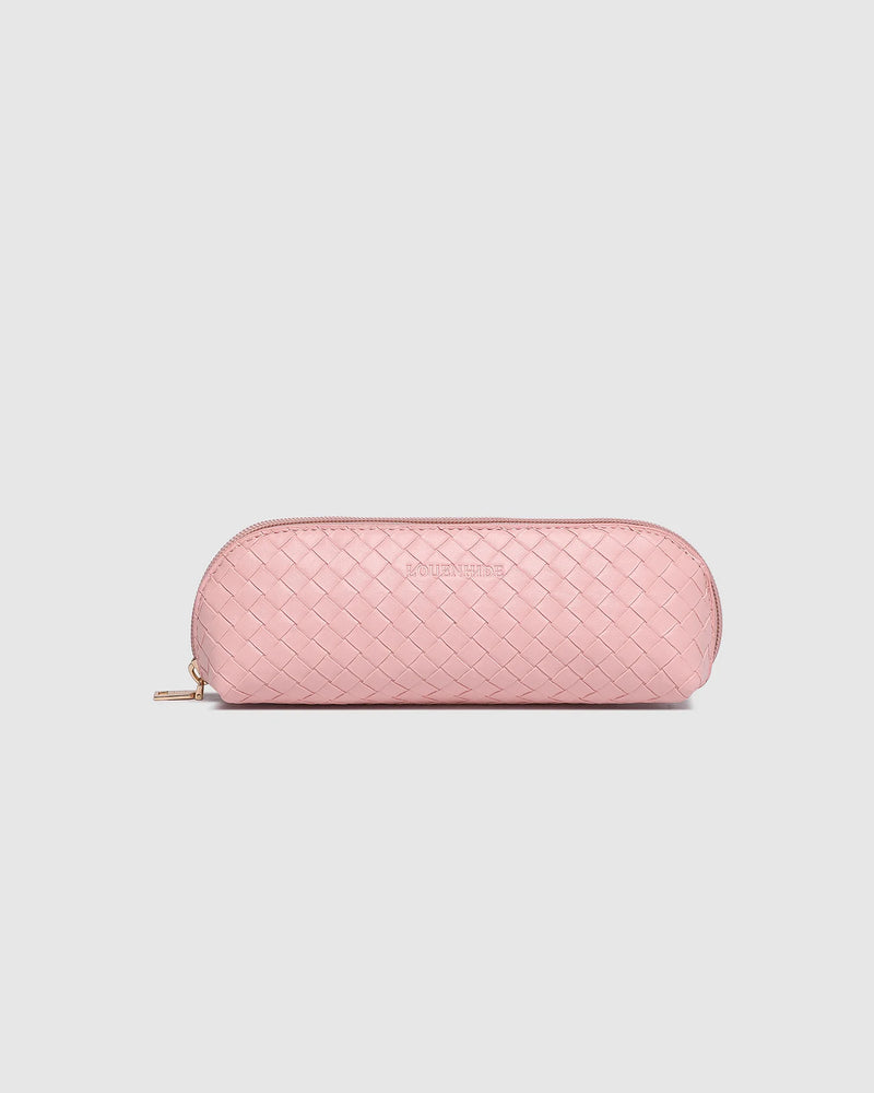 JAYNE WOVEN MAKEUP BAG PINK