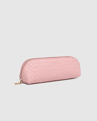 JAYNE WOVEN MAKEUP BAG PINK