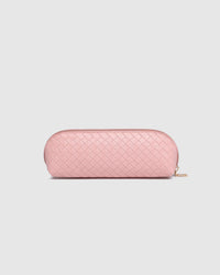 JAYNE WOVEN MAKEUP BAG PINK