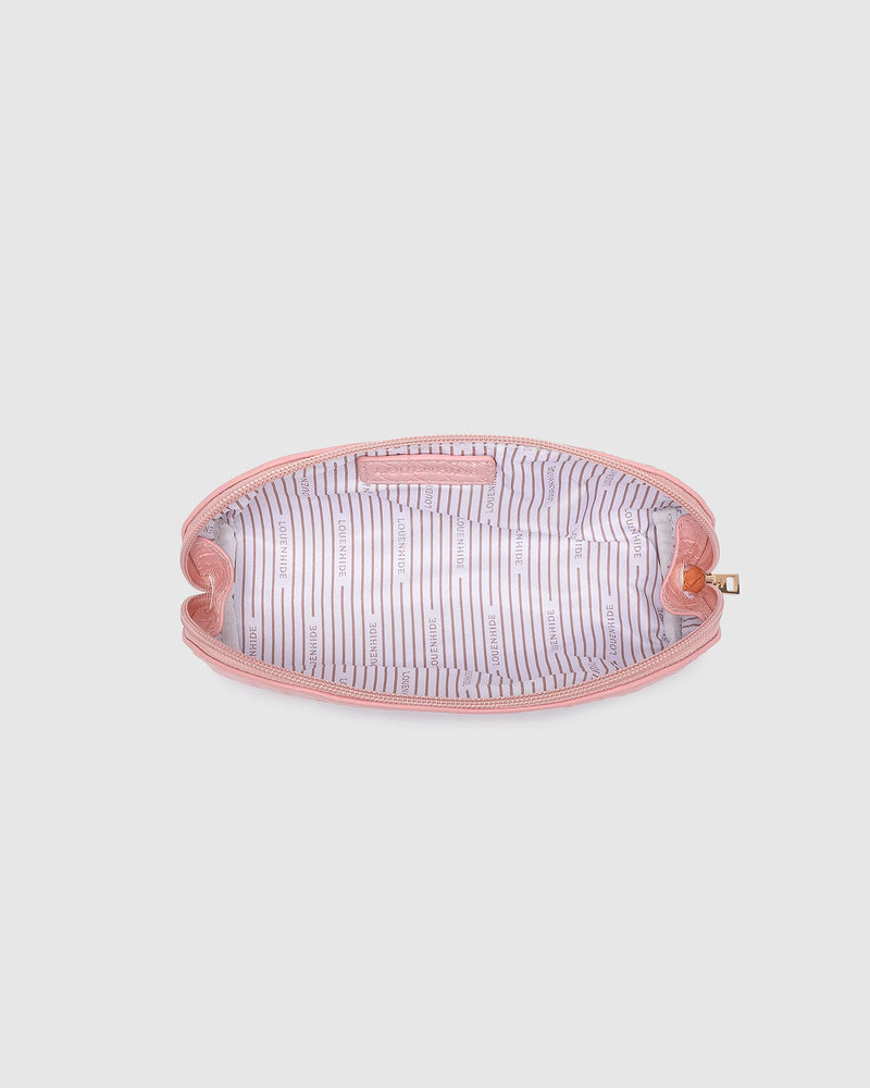 JAYNE WOVEN MAKEUP BAG PINK