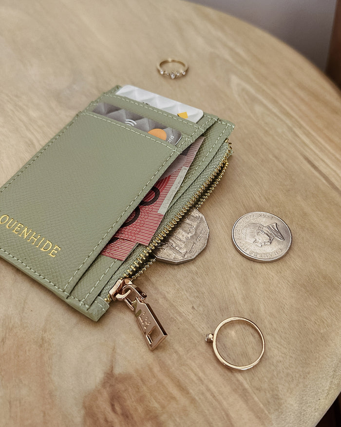CARA CARDHOLDER SAGE GREEN