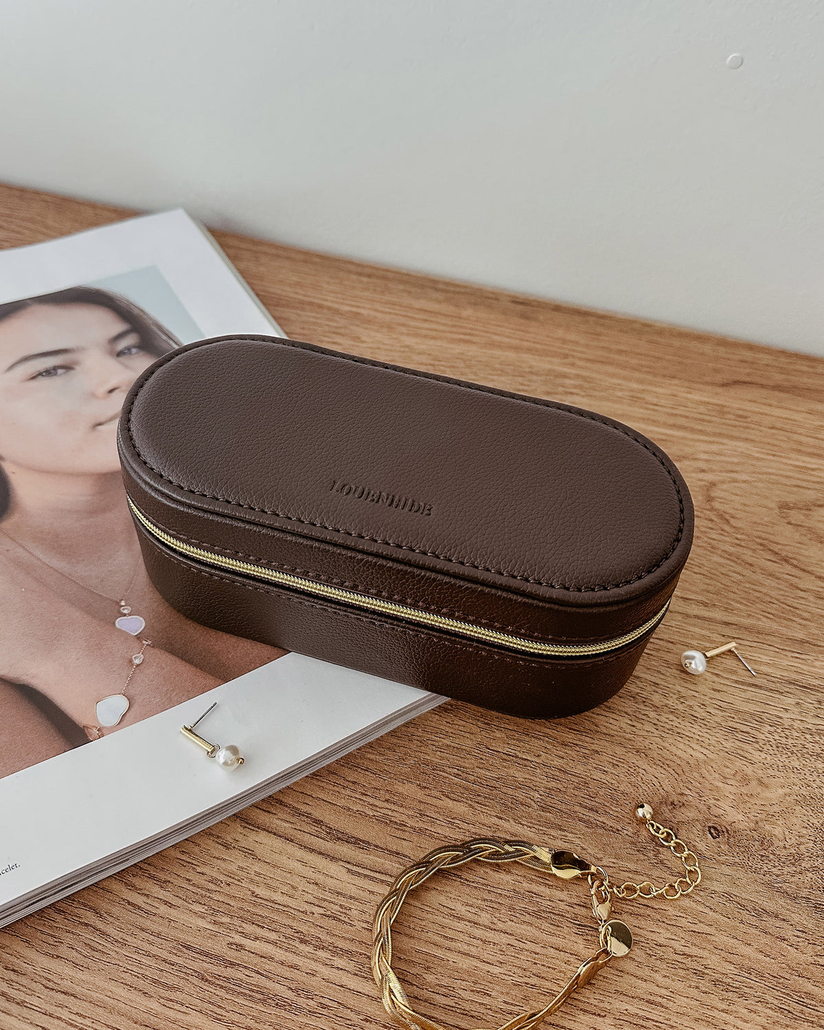 CHARLEE JEWELLERY BOX CHOCOLATE