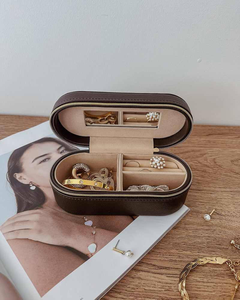 CHARLEE JEWELLERY BOX CHOCOLATE