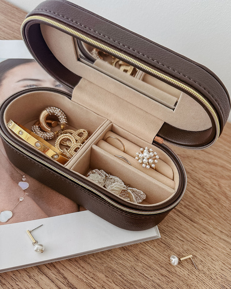 CHARLEE JEWELLERY BOX CHOCOLATE