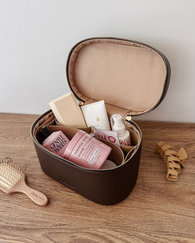 JULIETTE VANITY CASE CHOCOLATE