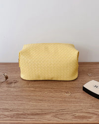 LUCINDA WOVEN COSMETIC CASE BUTTER