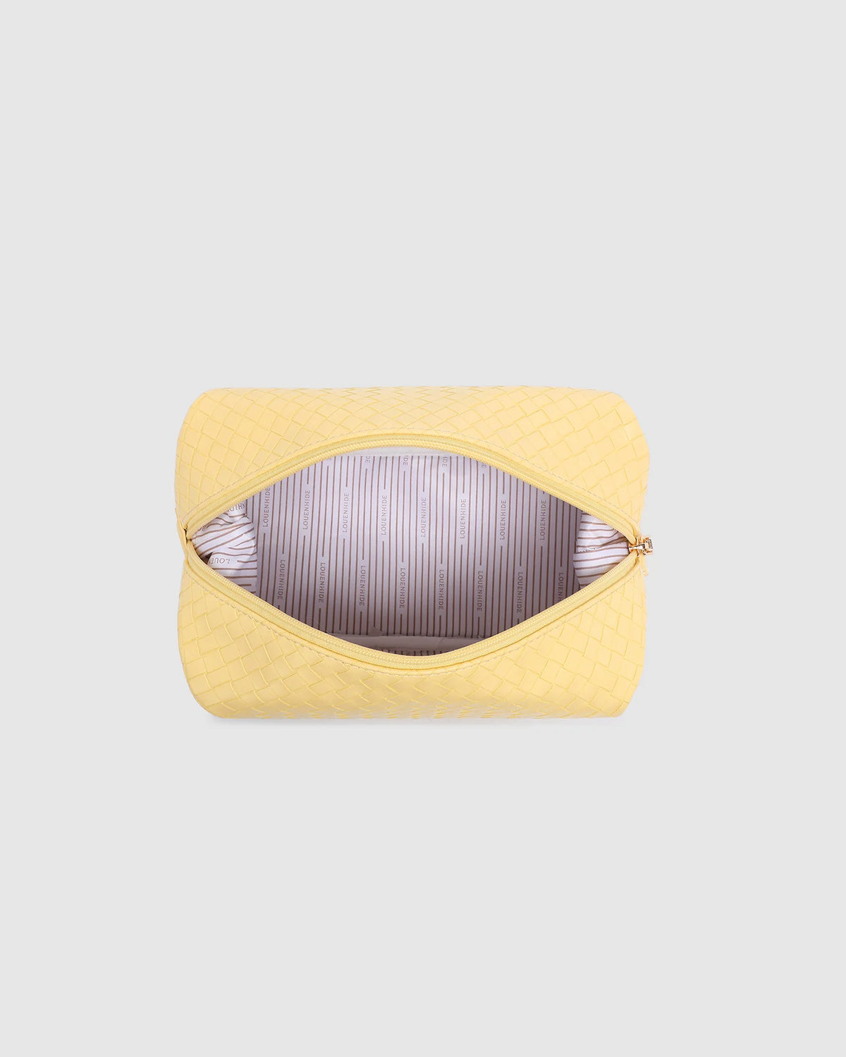 LUCINDA WOVEN COSMETIC CASE BUTTER