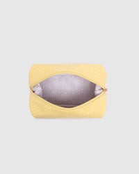 LUCINDA WOVEN COSMETIC CASE BUTTER