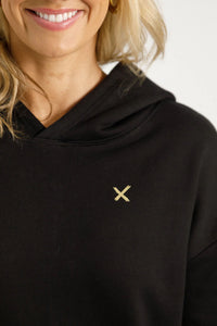 ALPINE ELLIOT HOODIE BLACK WITH GOLD