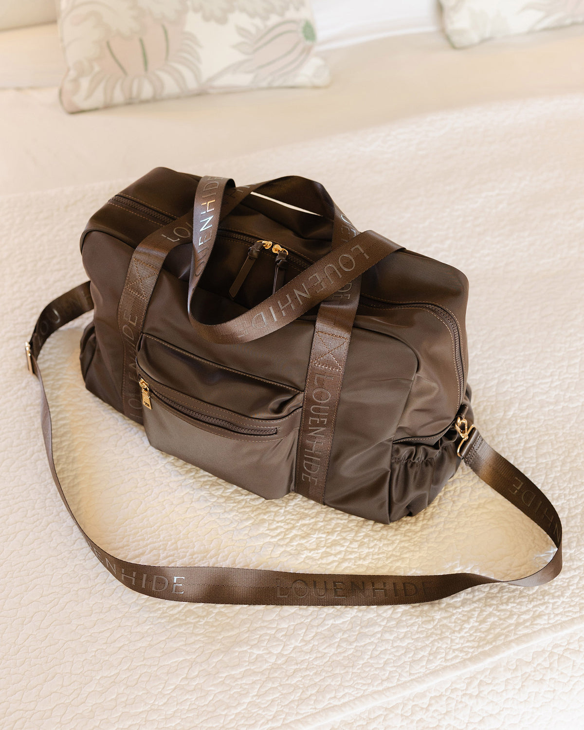 JENN NYLON TRAVEL BAG CHOCOLATE