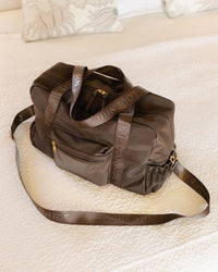 JENN NYLON TRAVEL BAG CHOCOLATE
