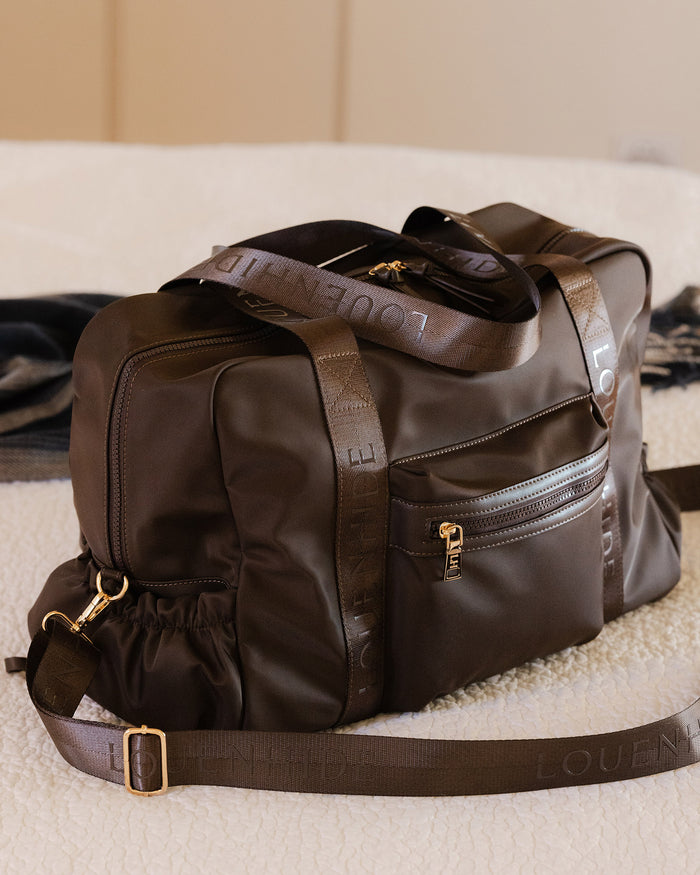 JENN NYLON TRAVEL BAG CHOCOLATE