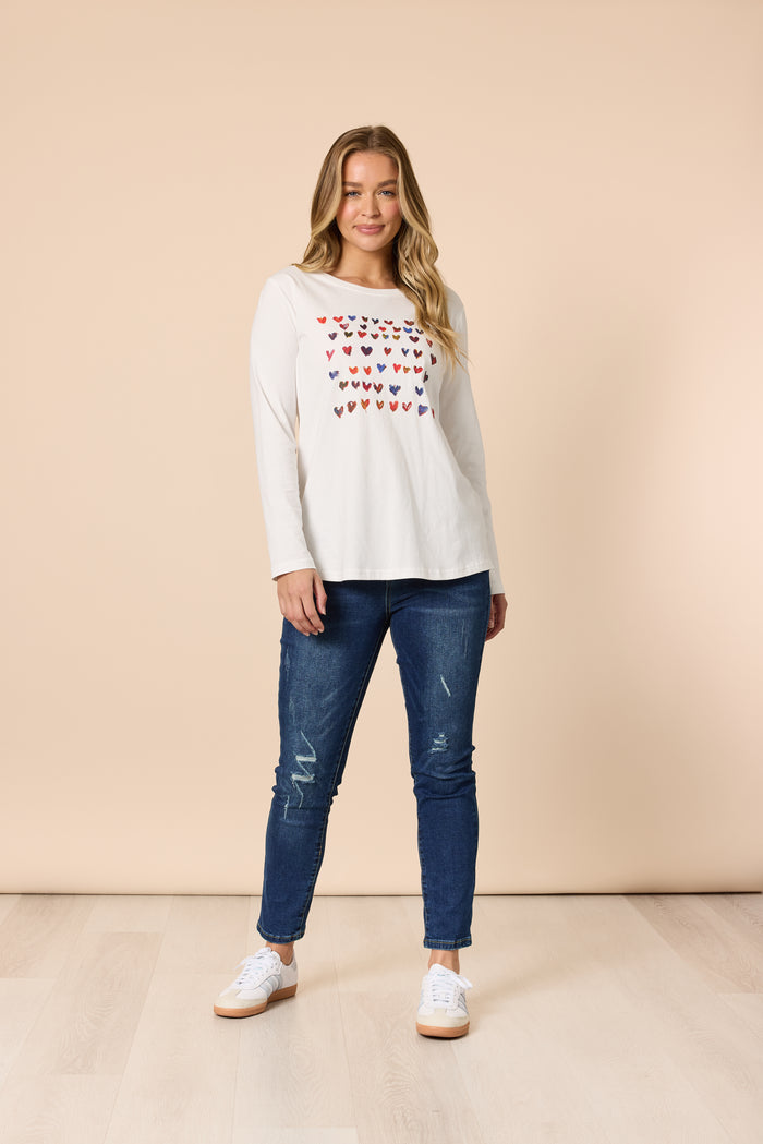 SWEETHEART TEE IVORY