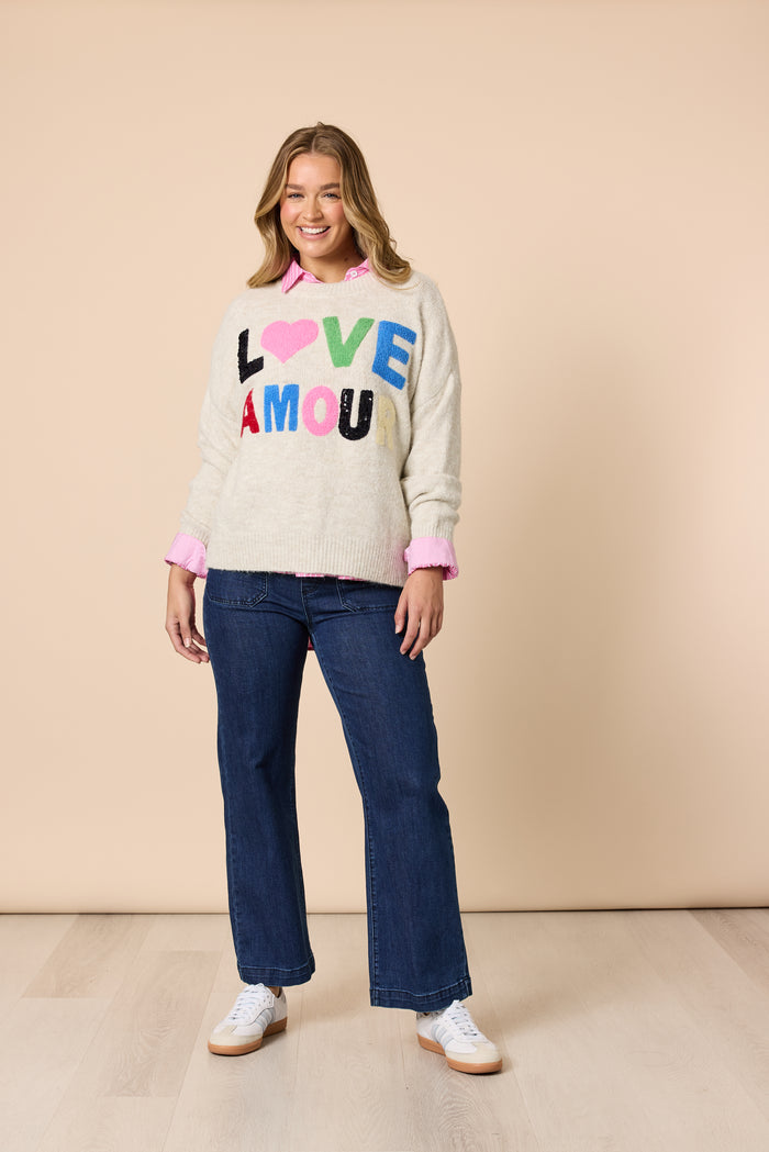 LOVE AMOUR KNIT NATURAL