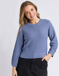 BLAIR LONG SLEEVE KNIT DARK BLUE