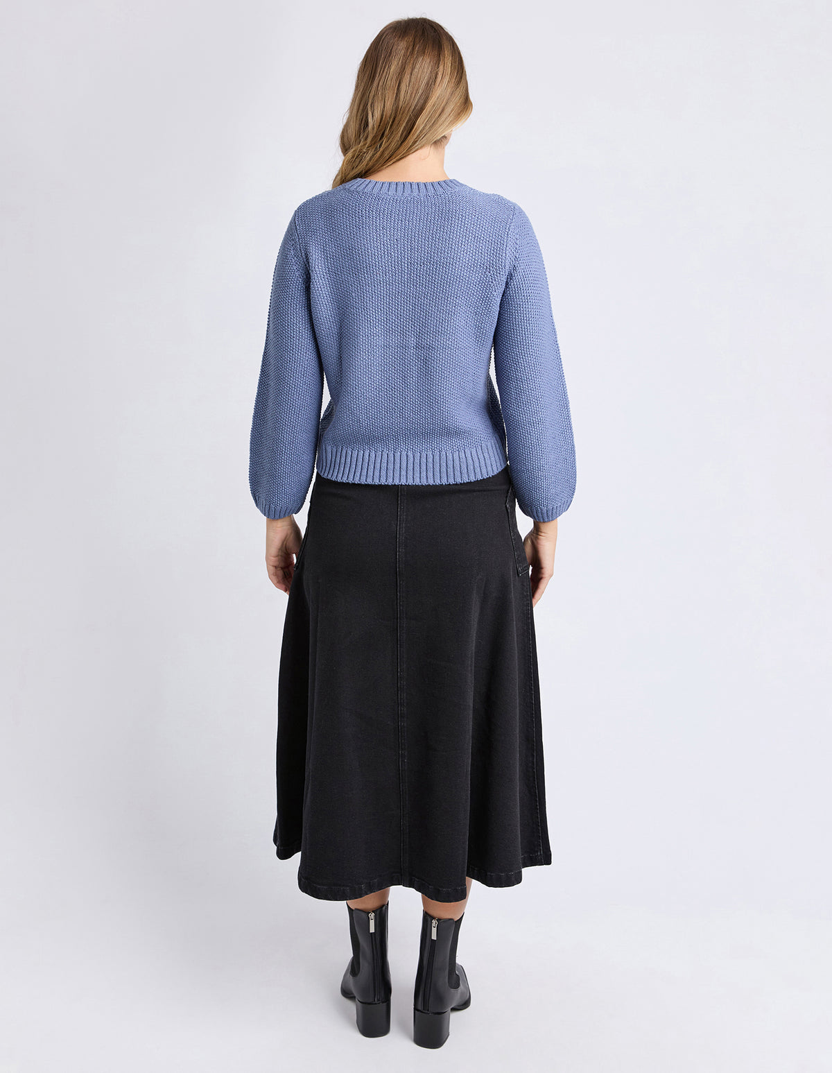 BLAIR LONG SLEEVE KNIT DARK BLUE