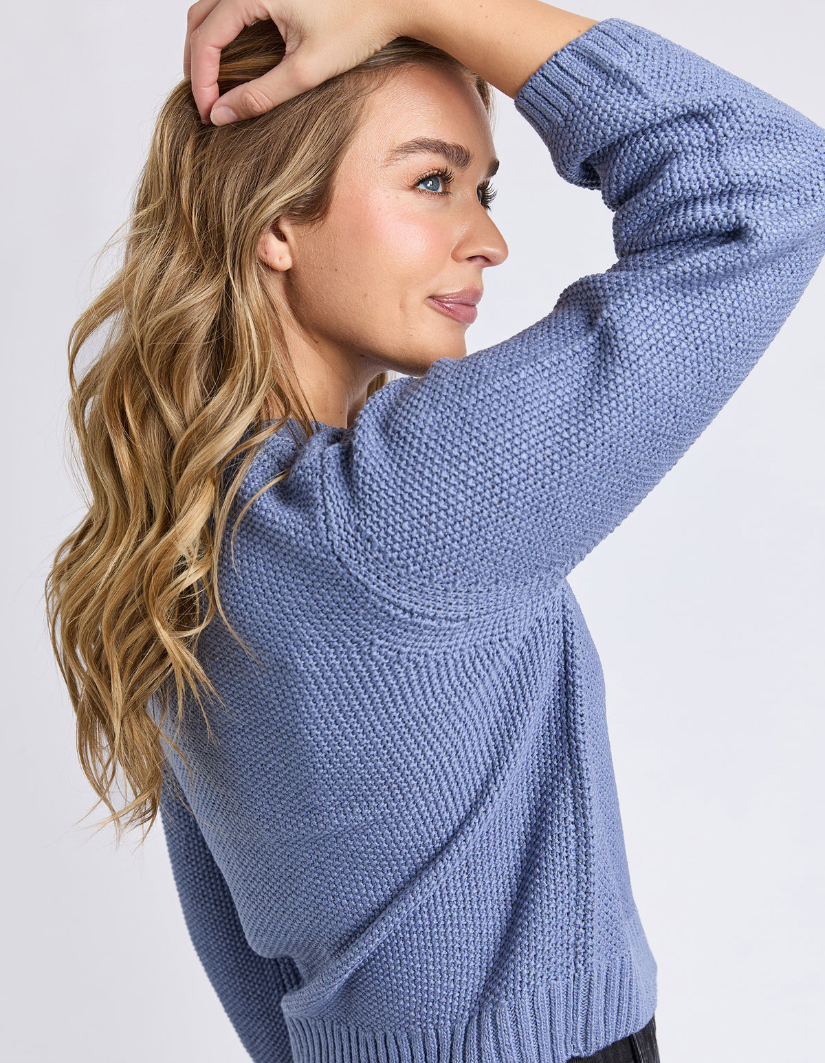BLAIR LONG SLEEVE KNIT DARK BLUE