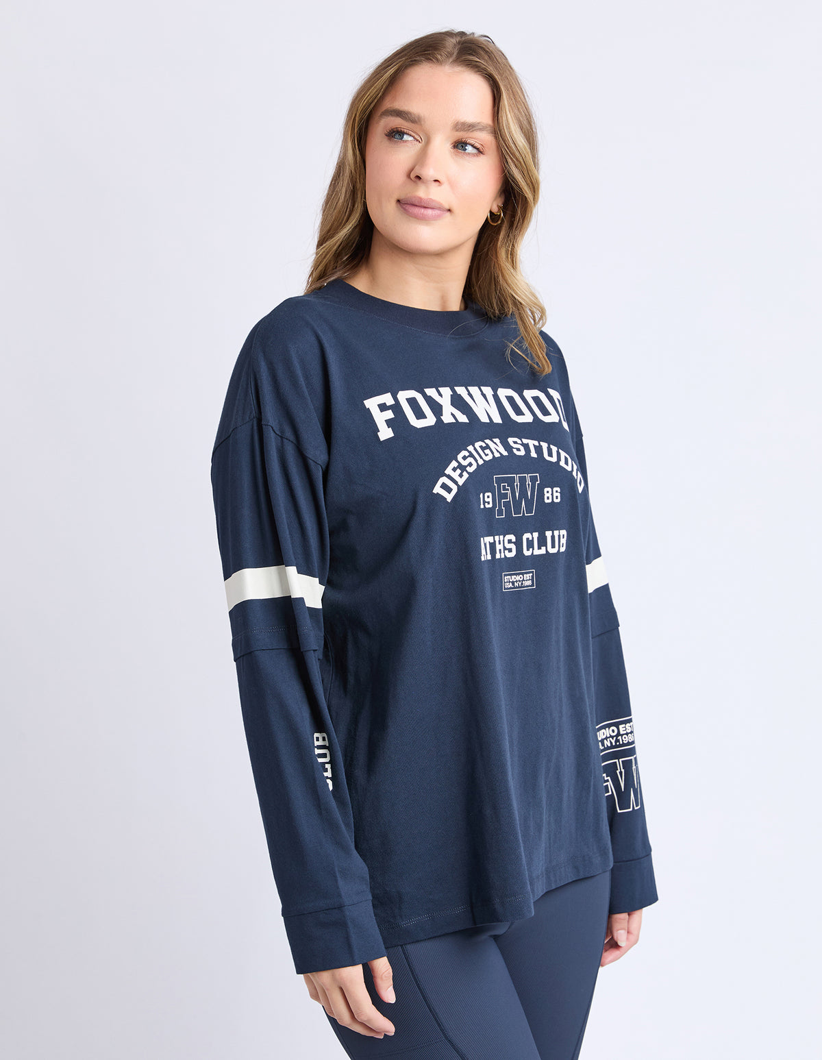 STUDIO TWIN TEE NAVY