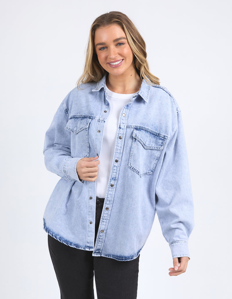 DAISY OVER SHIRT / JACKET LIGHT BLUE
