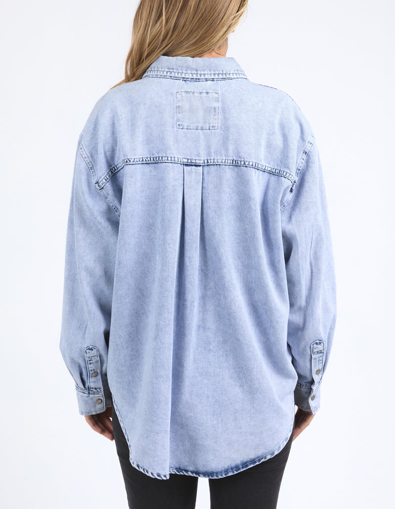 DAISY OVER SHIRT / JACKET LIGHT BLUE