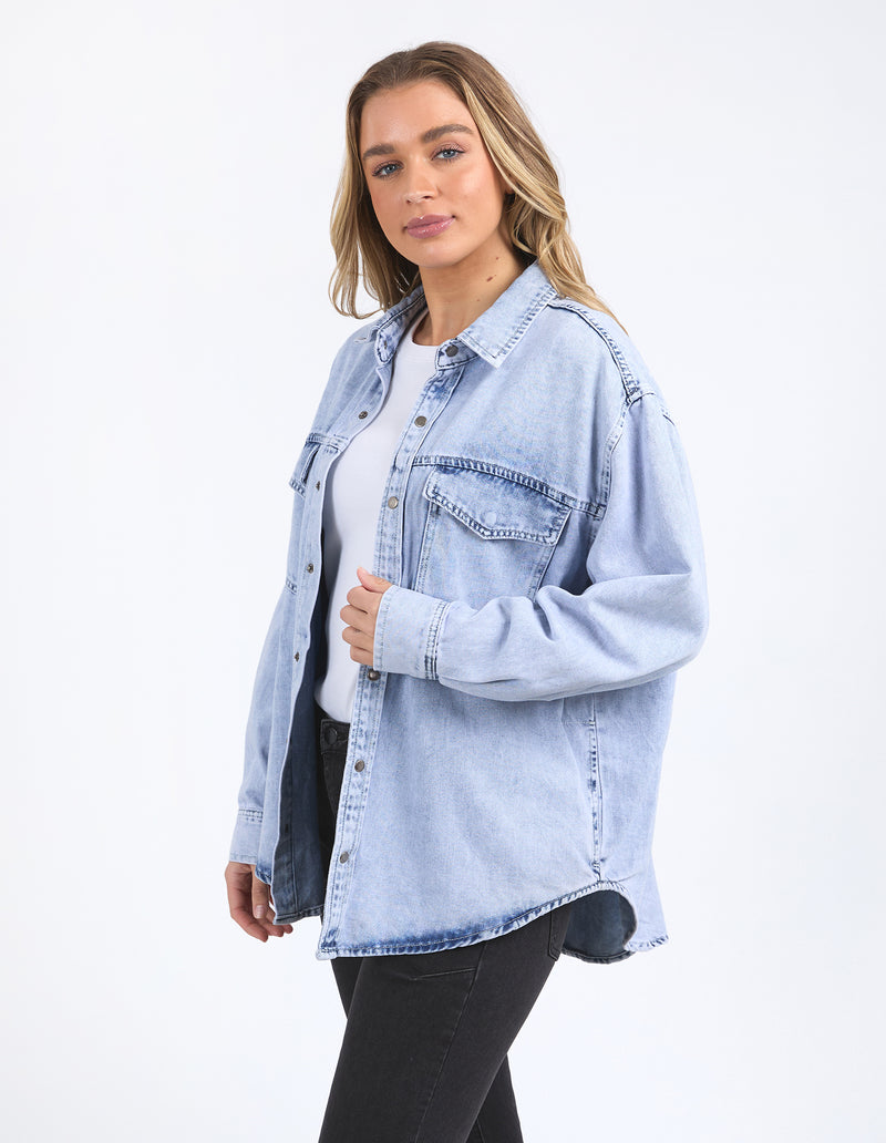 DAISY OVER SHIRT / JACKET LIGHT BLUE