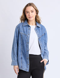 ACE OVER SHIRT MID BLUE