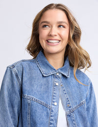 ACE OVER SHIRT MID BLUE