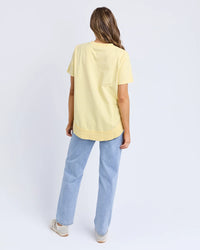 FARRAH SHORT SLEEVE TEE LEMON