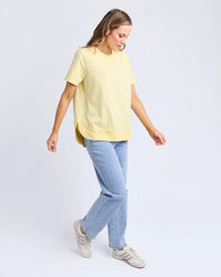 FARRAH SHORT SLEEVE TEE LEMON