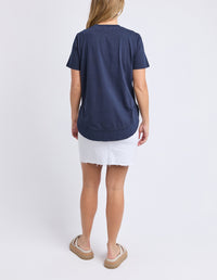 FARRAH SHORT SLEEVE TEE NAVY