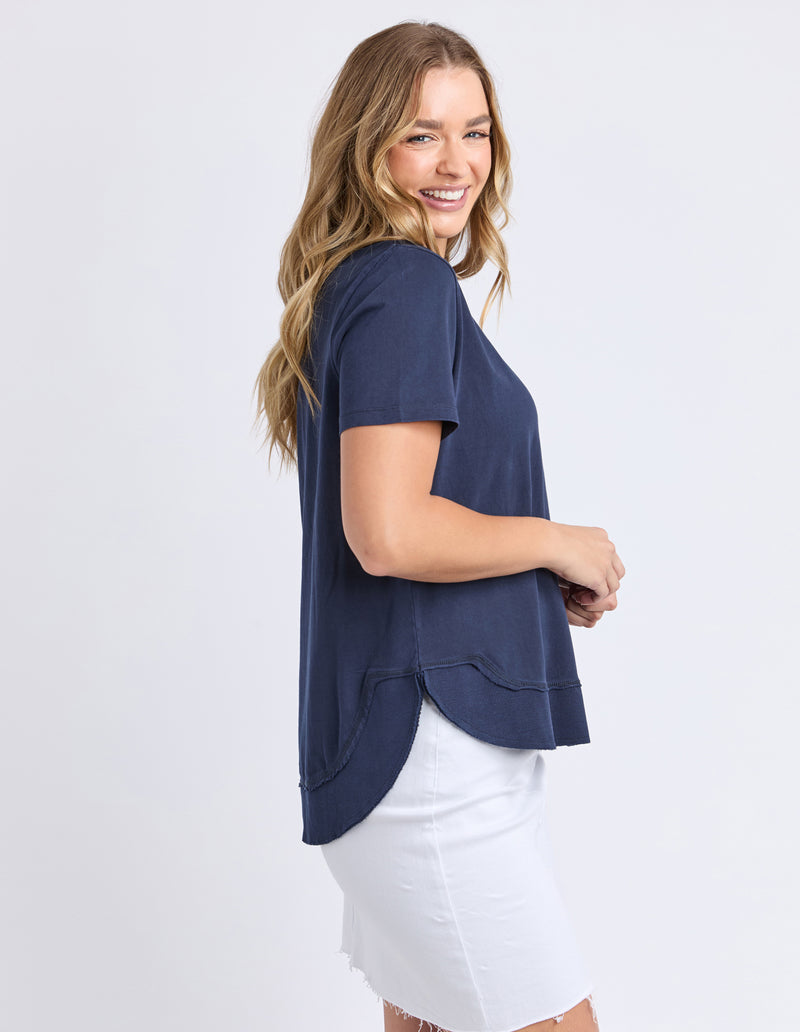 FARRAH SHORT SLEEVE TEE NAVY