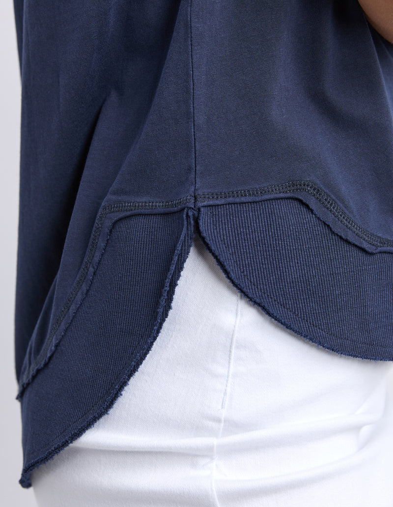 FARRAH SHORT SLEEVE TEE NAVY