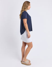 FARRAH SHORT SLEEVE TEE NAVY