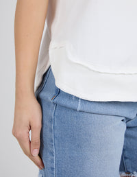 FARRAH SHORT SLEEVE TEE WHITE