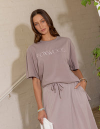 SIMPLIFIED TEE MOCHA