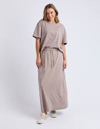 SIMPLIFIED TEE MOCHA