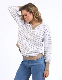 SIMPLIFIED CREW NATURAL/WHITE