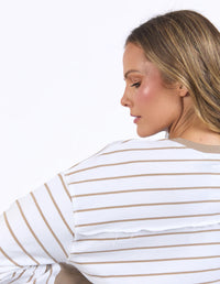 SIMPLIFIED CREW NATURAL/WHITE