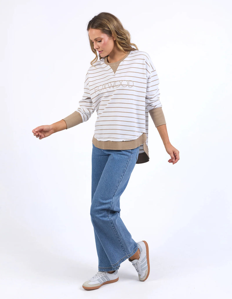 SIMPLIFIED CREW NATURAL/WHITE