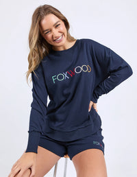 SIMPLIFIED CREW CONFETTI CREW NAVY